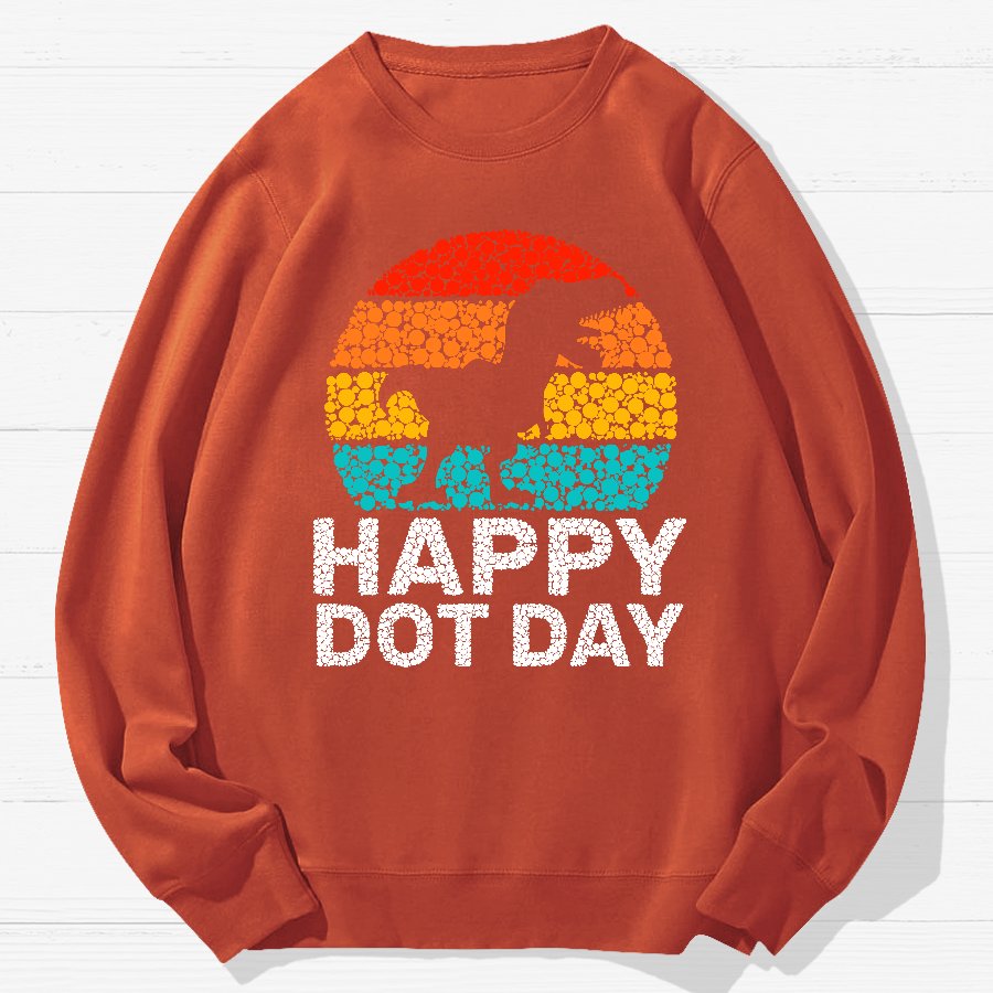 Happy International Dot Day Game Geek Cotton Sweatshirt