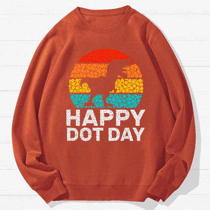 Happy International Dot Day Game Geek Cotton Sweatshirt