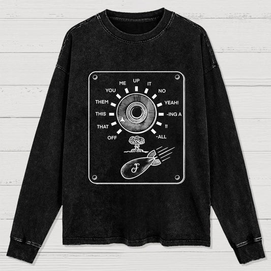 F-bomb Selector Remix Washed Long Sleeve Tee