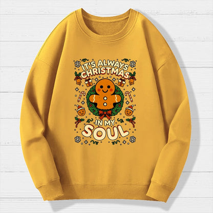 Christmas Soul Gift Geek Cotton Sweatshirt