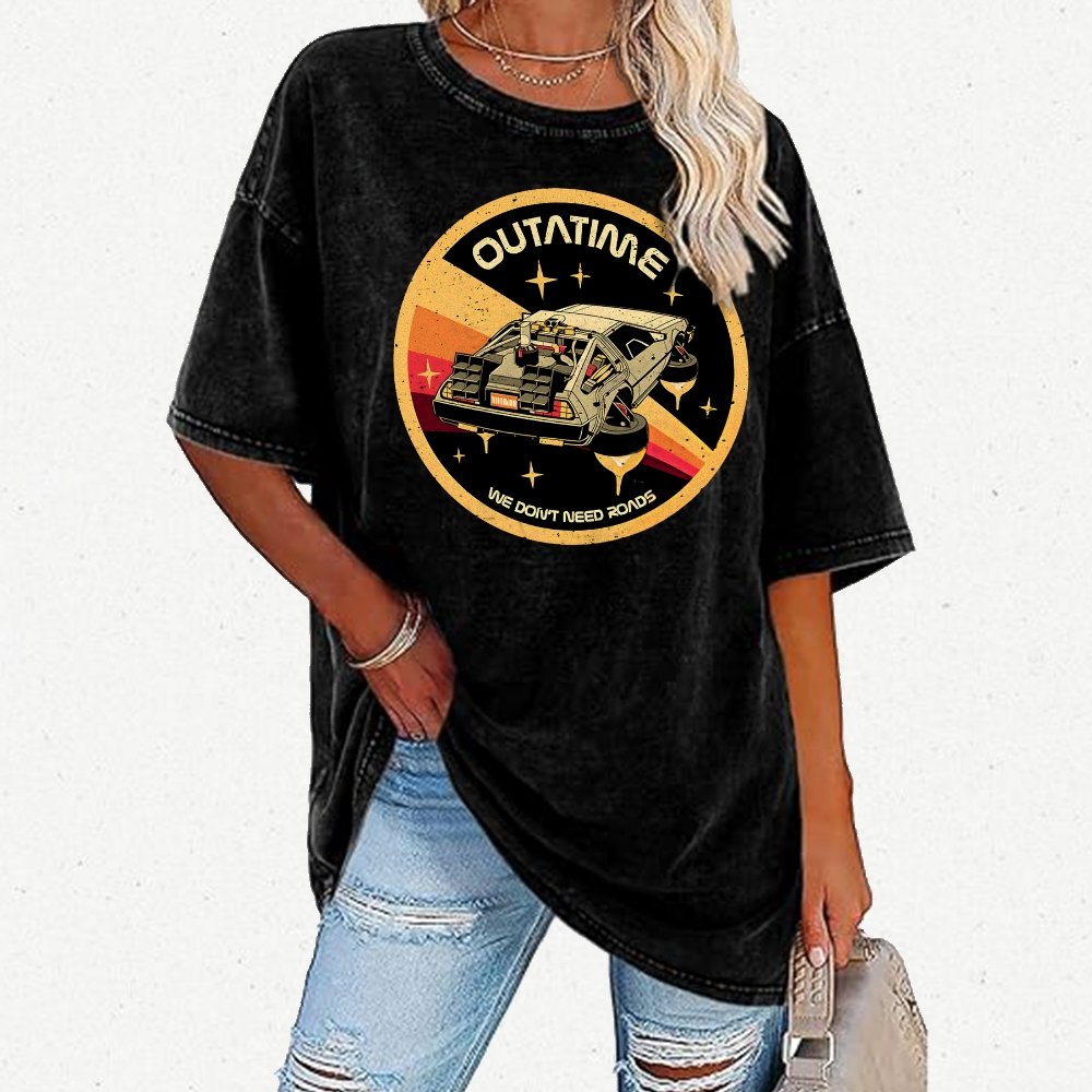 Vintage Time Travel Vintage Distressed T-shirt