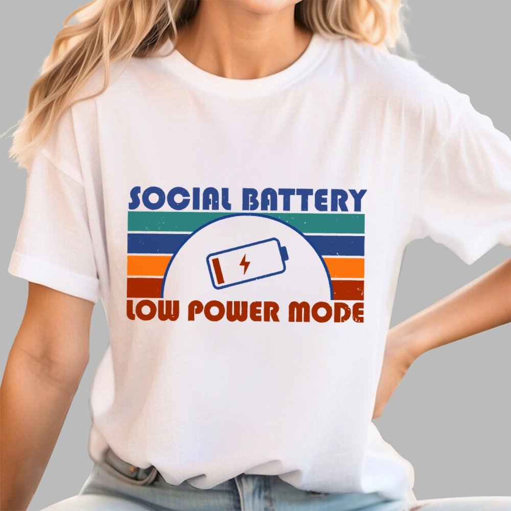 Low Social Battery Geek T-Shirt
