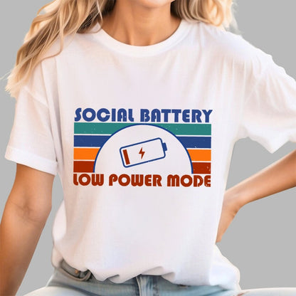 Low Social Battery Geek T-Shirt