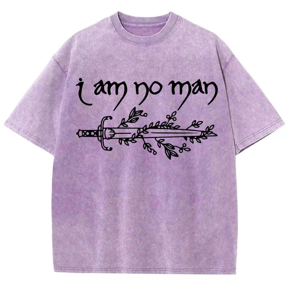 I Am No Man Vintage Distressed T-shirt