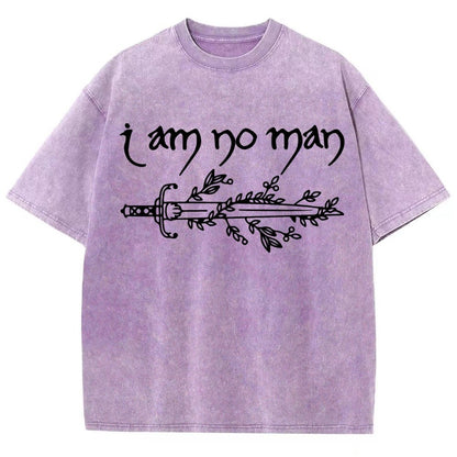 I Am No Man Vintage Distressed T-shirt