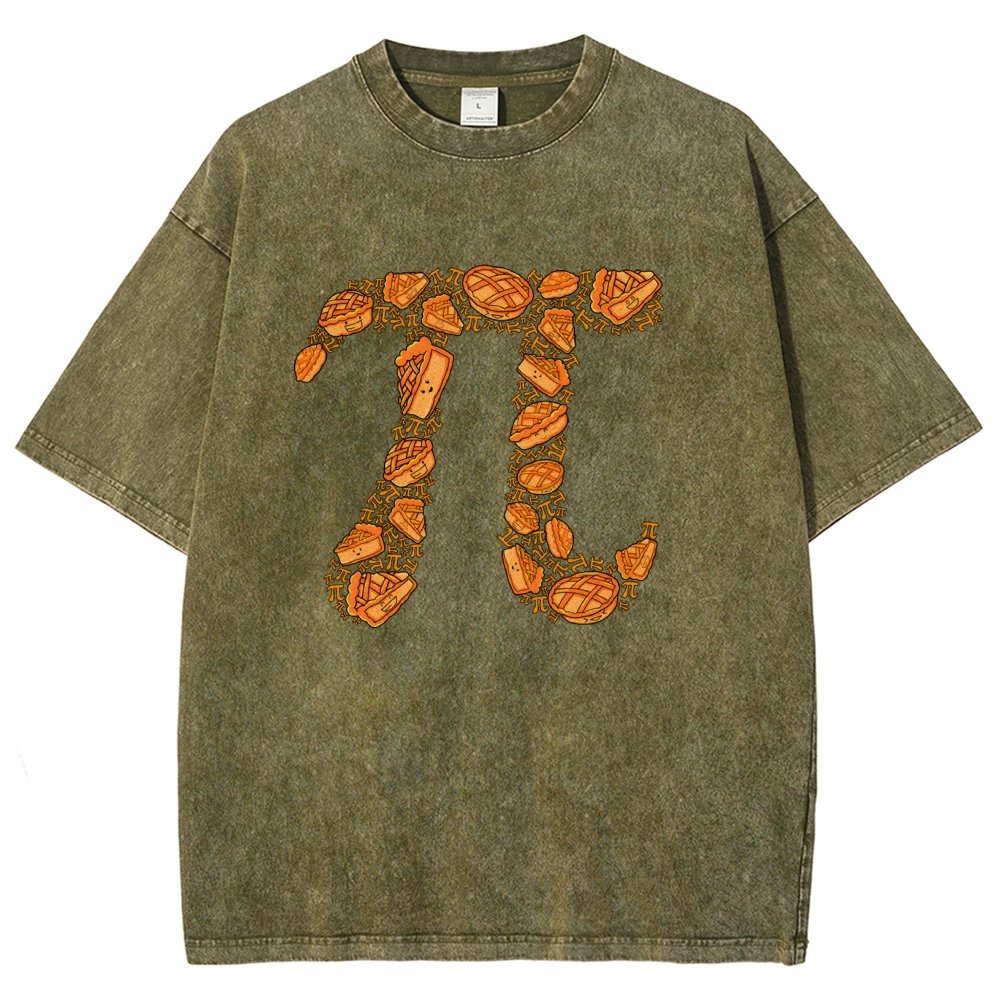 Doodle Pi Vintage Distressed T-shirt