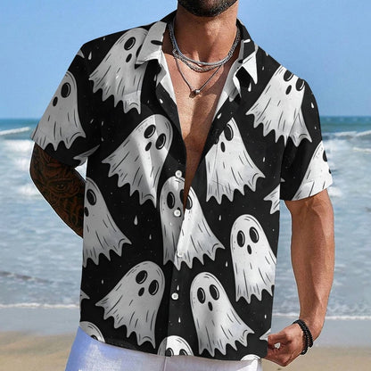 Cute Ghost Geek Hawaiian Shirt