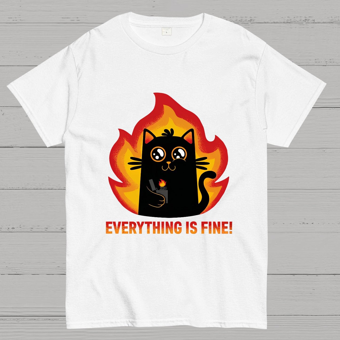 Everything Is Fine Geek T-Shirt