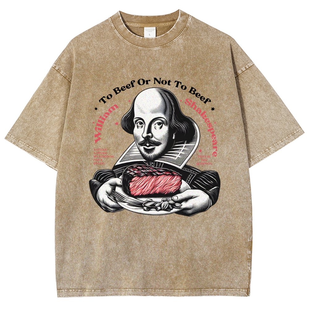To Beef Or Not To Beef Vintage Distressed T-shirt