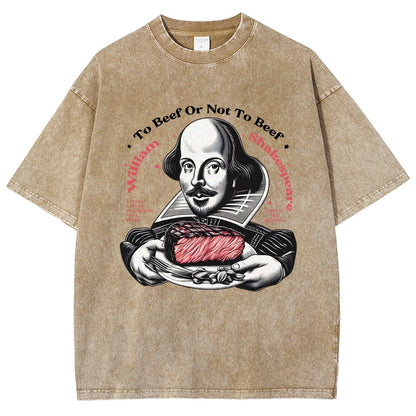 To Beef Or Not To Beef Vintage Distressed T-shirt