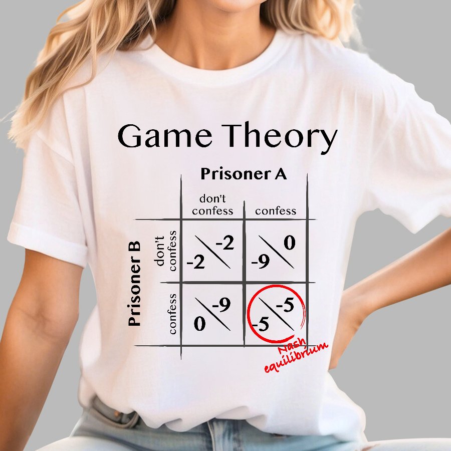 Game Theory - Nash equilibrium Geek T-Shirt