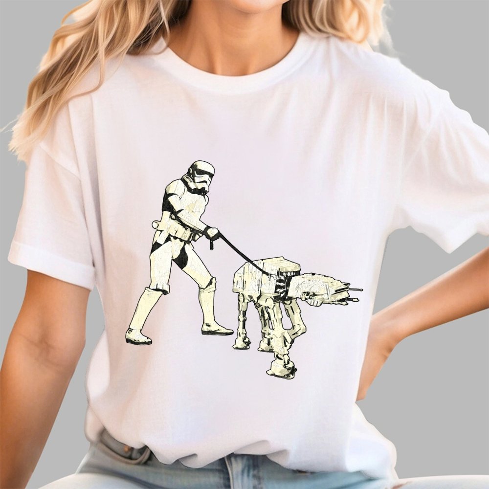 Empire Robot Dog-Planet Battles Geek T-Shirt