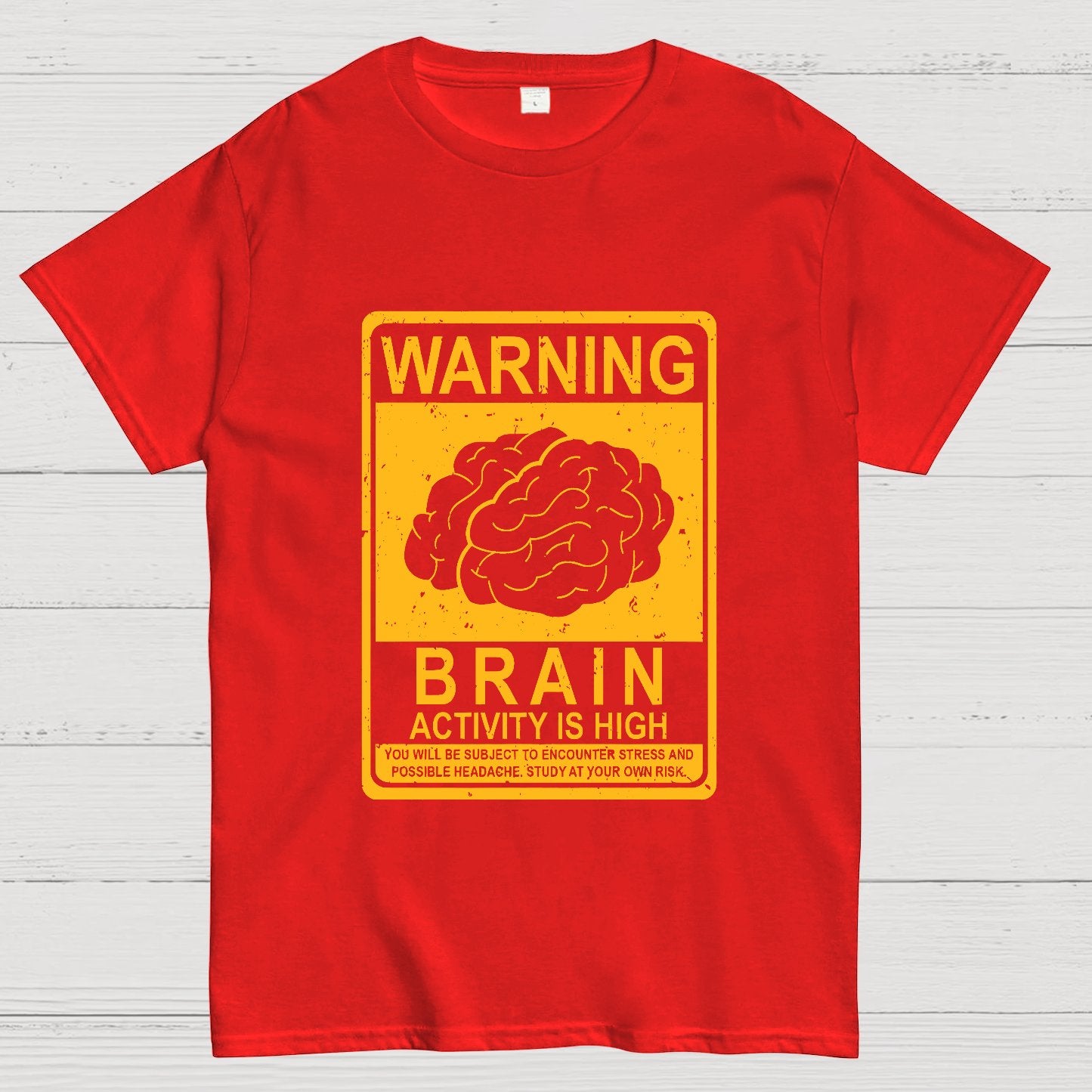 Warning Brain Activity Is High Geeky T-Shirt