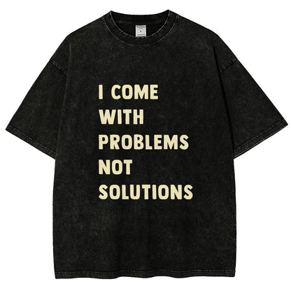 I Come With Problems Vintage Distressed T-shirt