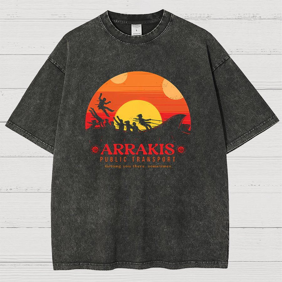 Mystic Land Getting You There Sometimes Vintage Distressed T-shirt
