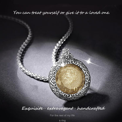 12 Zodiac Signs Stainless Steel Necklace