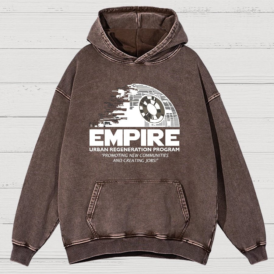 Metropolis Urban Regeneration Vintage Distressed Hoodie
