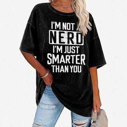 Funny Nerd T-shirt Smart person Vintage Distressed T-shirt