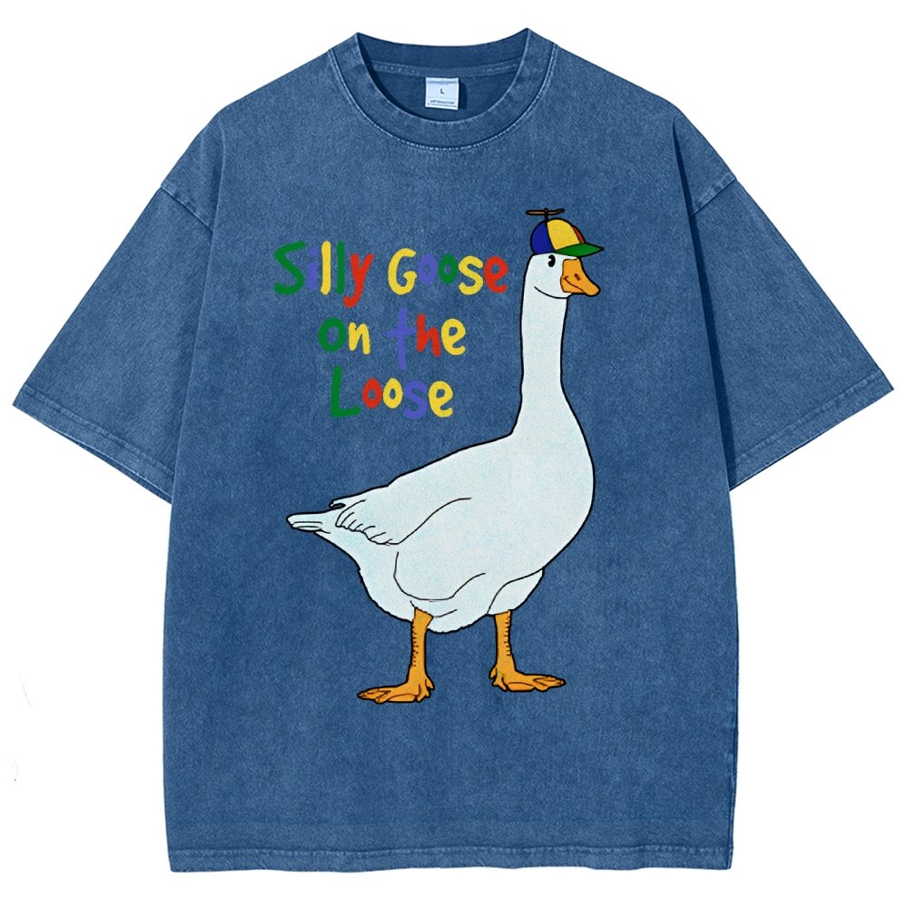 Silly Goose On The Loose Vintage Distressed T-shirt