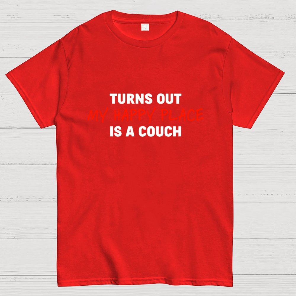 My Happy Place Is A Couch Geek T-Shirt