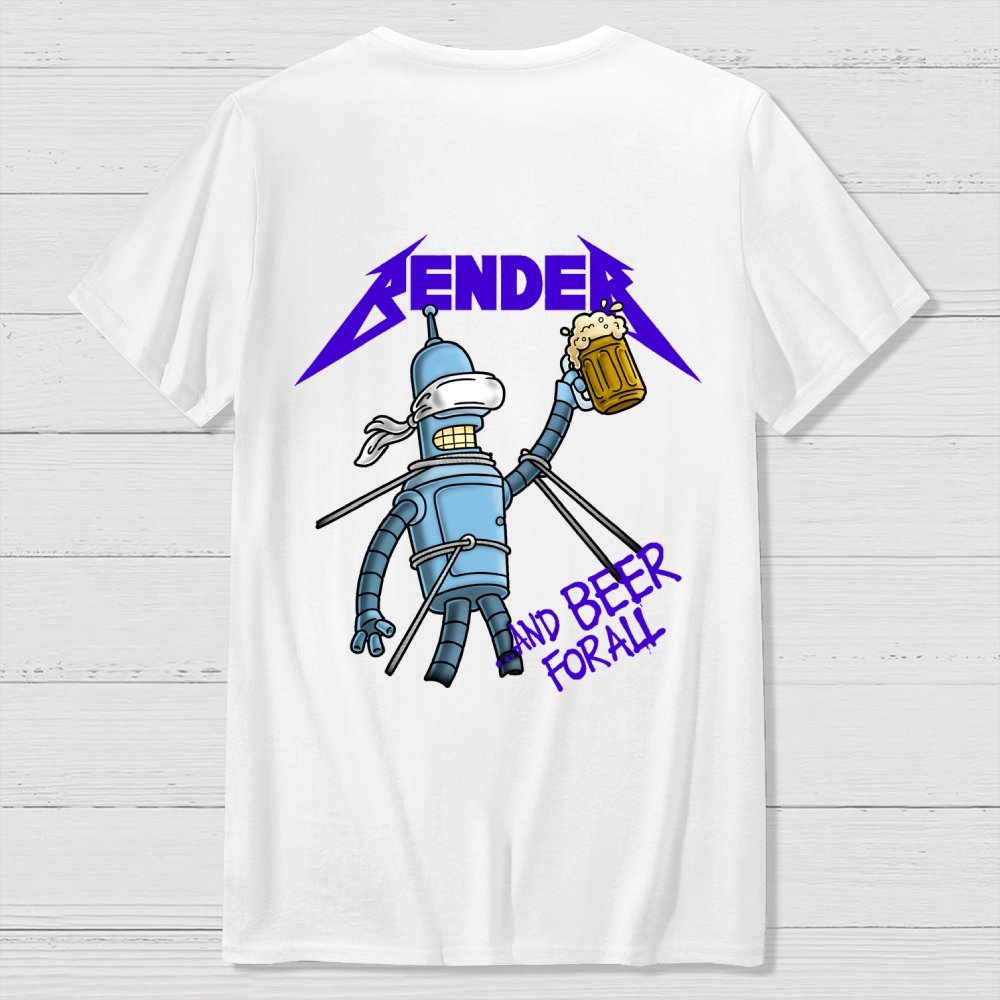 And Beer for All Nerdy Front And Back Printing Geek T-Shirt