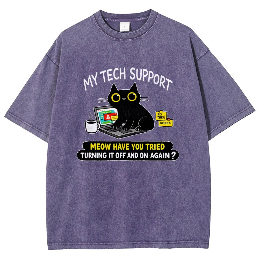 My Tech Support Vintage Distressed T-shirt