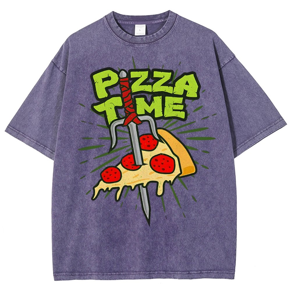 Pizza Time! Vintage Distressed T-shirt