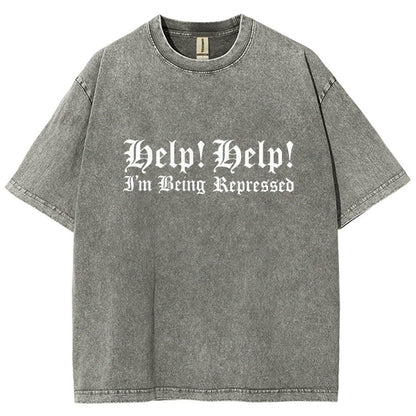 Help! Help! I'm being repressed Vintage Distressed T-shirt