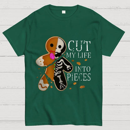 Cut My Life Into Pieces Gingerbread Geek T-Shirt