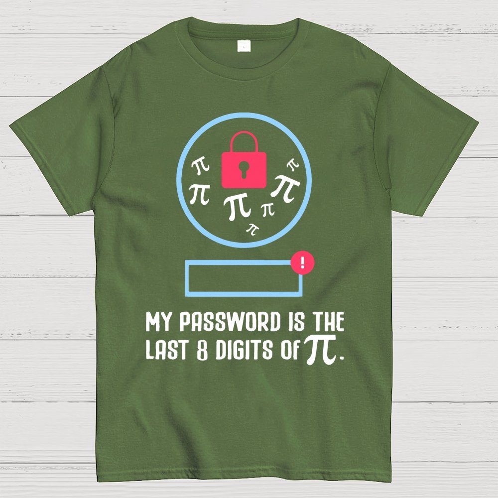 My Password the last digits Pi Day Geek T-Shirt
