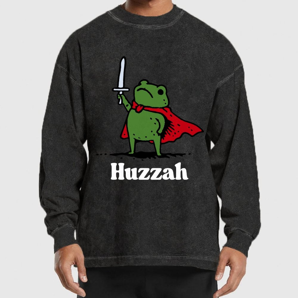 HUZZAH Washed Long Sleeve Tee