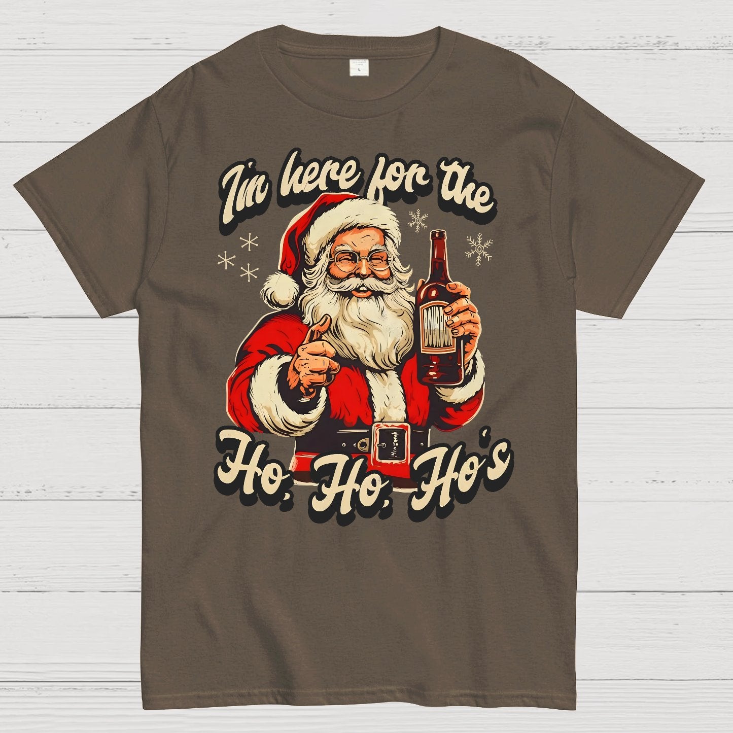 Funny Bourbon Christmas Geek T-Shirt