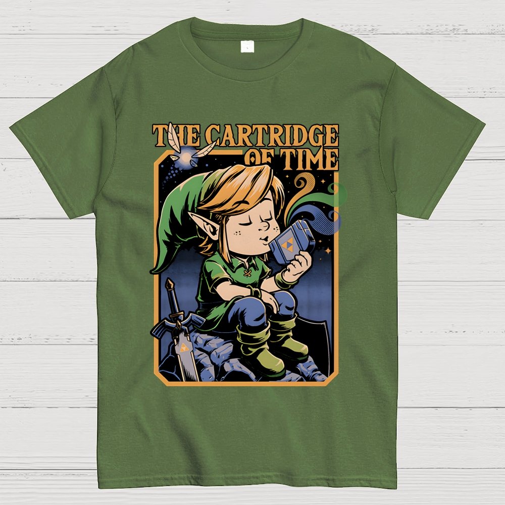 Vintage Game Elf Geek Cotton T-Shirt