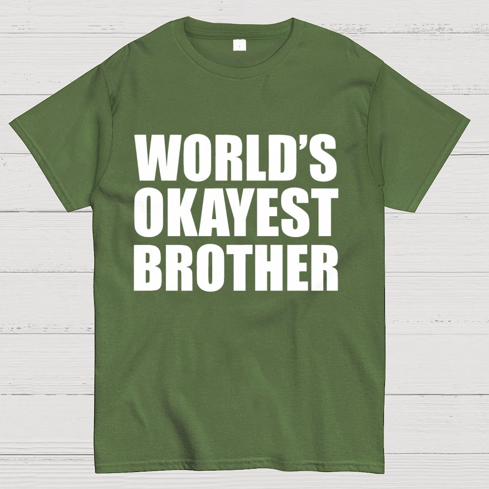 World's Okayest Brother Geek T-Shirt