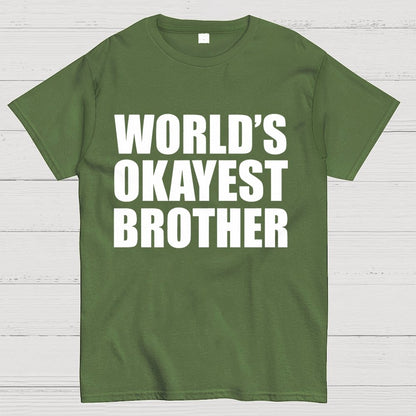 World's Okayest Brother Geek T-Shirt