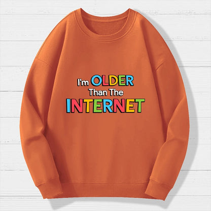 Older than the Internet Geek Cotton Sweatshirt