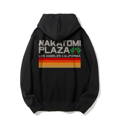 Retro Plaza Printed Back Unisex Cotton Hoodie