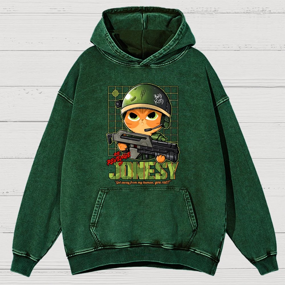 The Revenge Of Jonesy Vintage Distressed Hoodie