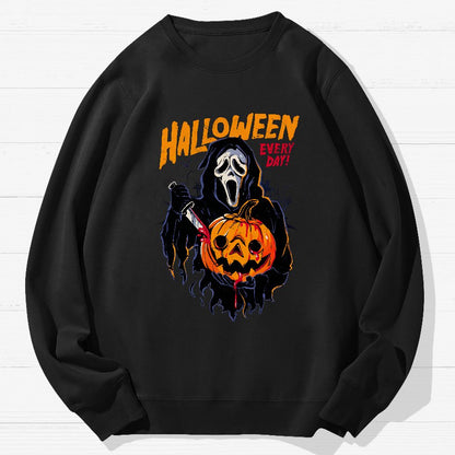 Every Day Is Halloween Geek Cotton Sweatshirt