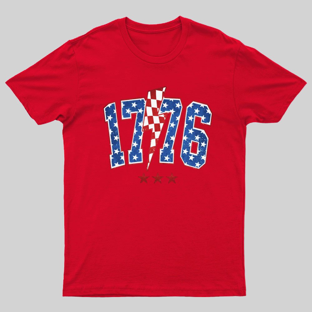 1776 America 4th of July Nerdy T-Shirt