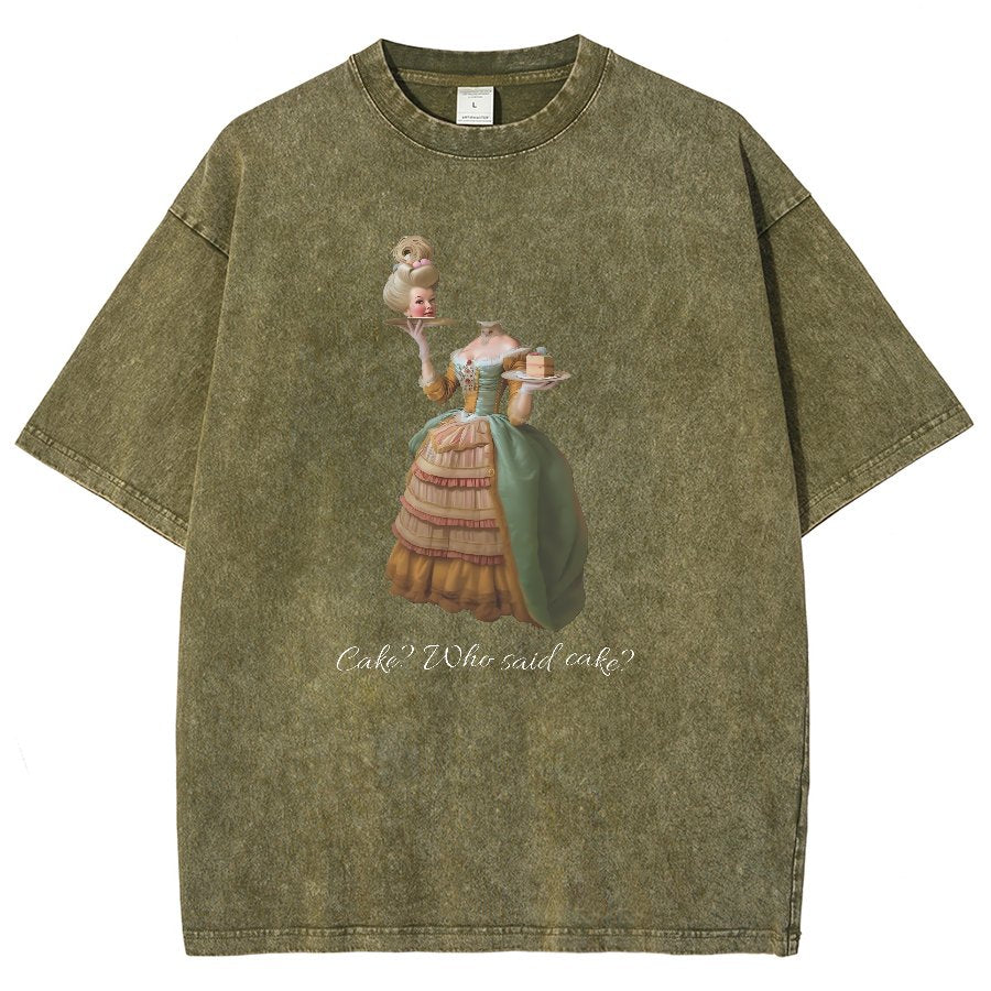 Let Them Eat Cake Vintage Distressed T-shirt