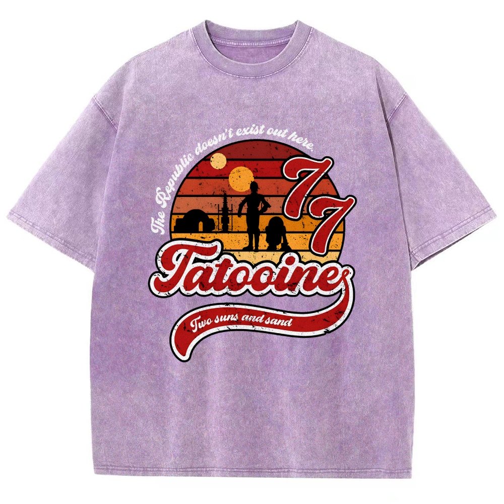 Vintage Two suns and sand Vintage Distressed T-shirt