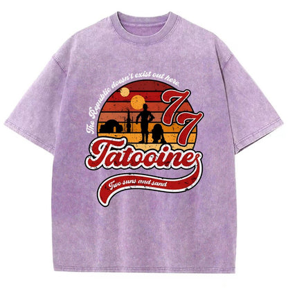 Vintage Two suns and sand Vintage Distressed T-shirt