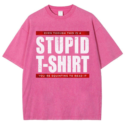 STUPID T-SHIRT Vintage Distressed T-shirt