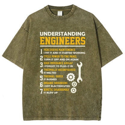 Understanding Engineers Sarcastic Vintage Distressed T-shirt
