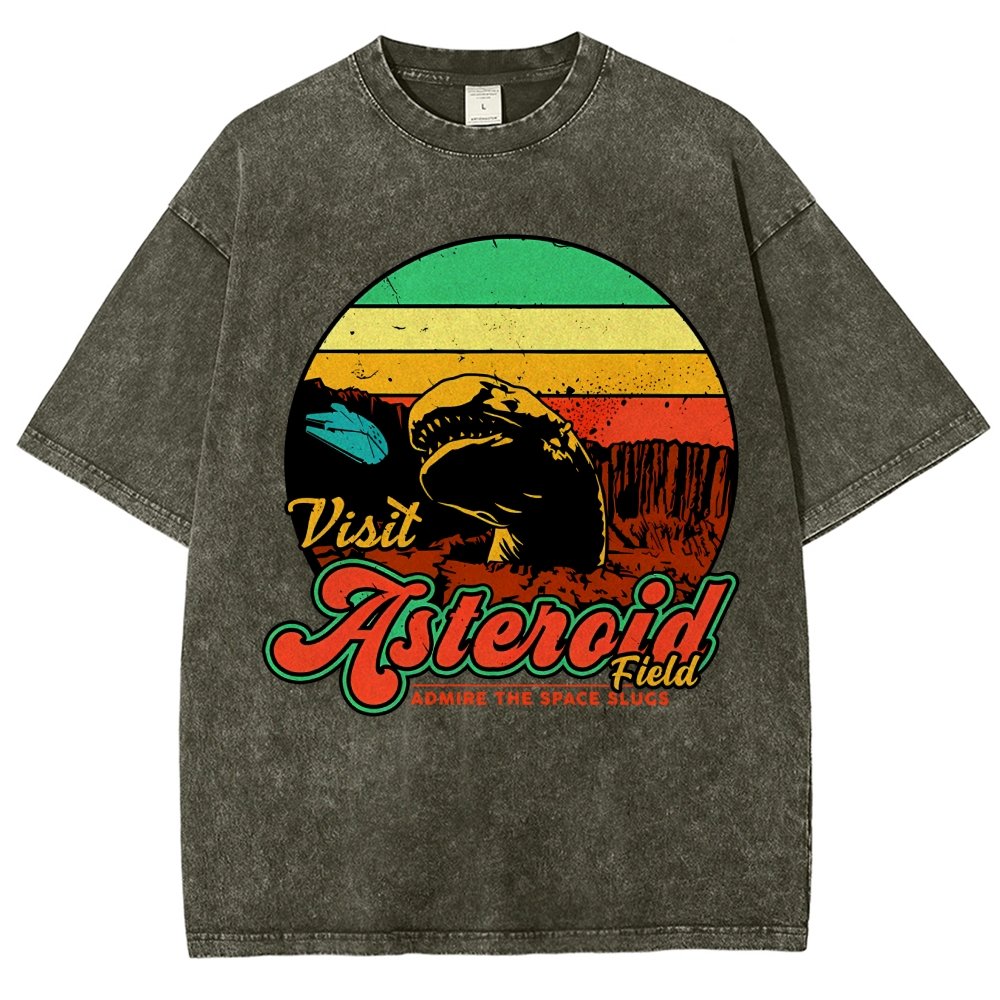 Visit Asteroid Admire The Space Slugs Vintage Distressed T-shirt