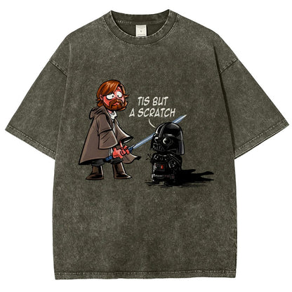 Scratch Clash Tis But A Scratch Vintage Distressed T-shirt