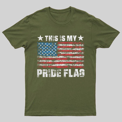 Men's Patriotic Shirt This Is My Pride Flag Geeky T-Shirt