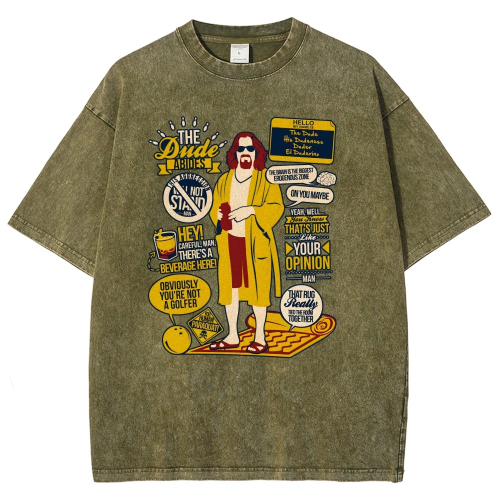 The Dude Quotes Vintage Distressed T-shirt