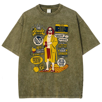 The Dude Quotes Vintage Distressed T-shirt
